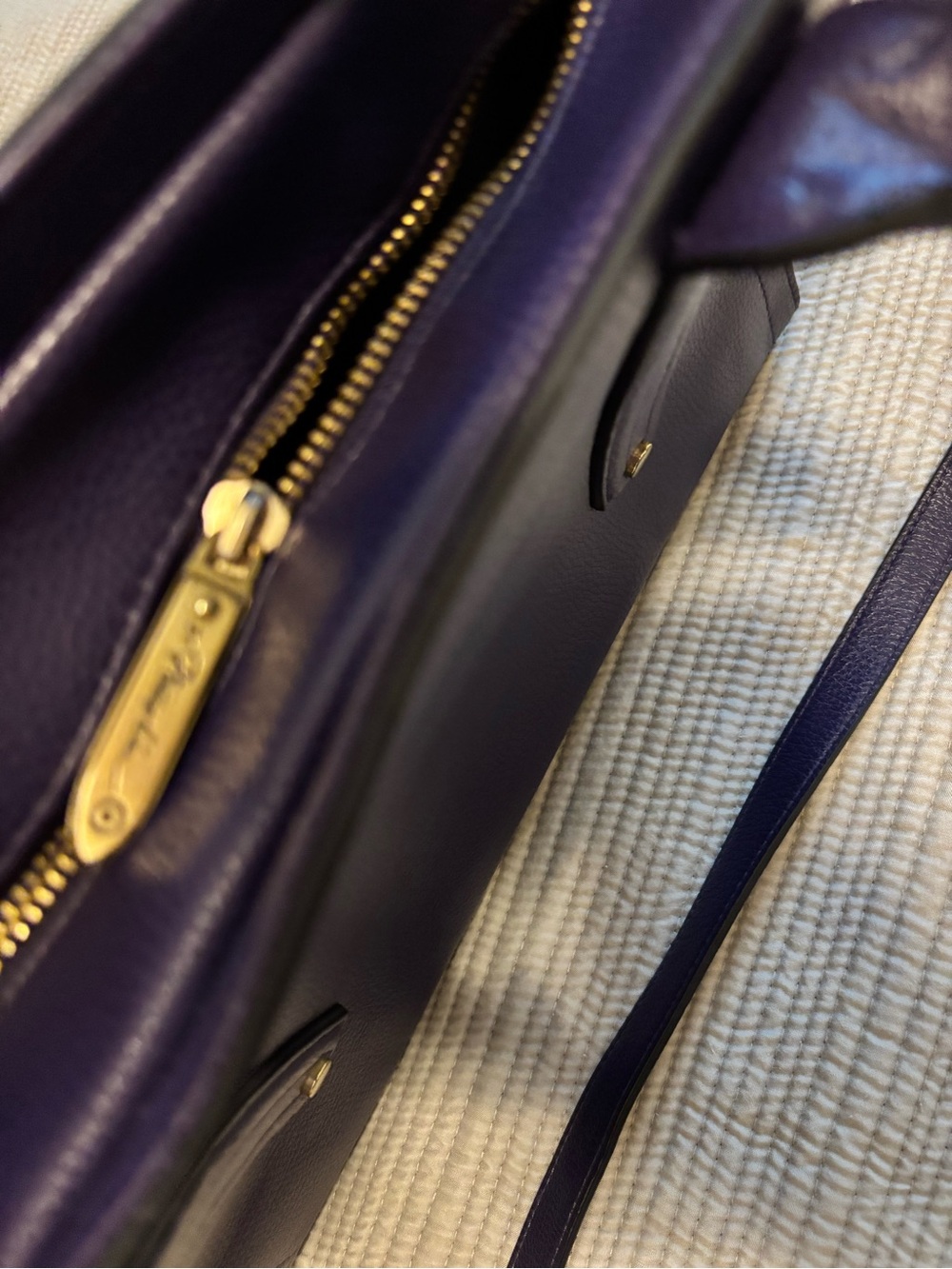 3.1 Phillip Lim for Target Purple Leather Top-Handle Satchel - Picture 8 of 12